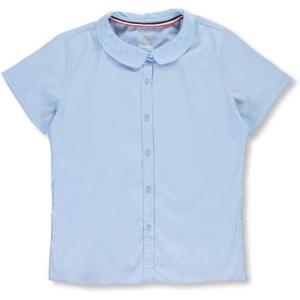 imageFrench Toast Girls Short Sleeve Peter Pan Collar Blouse Standard and PlusBlue