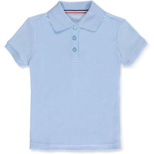 imageFrench Toast Girls Short Sleeve Picot Collar Polo School Uniform Shirt Standard and PlusBlue