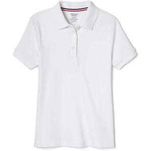 imageFrench Toast Girls Short Sleeve Picot Collar Polo School Uniform Shirt Standard and PlusWhite Og