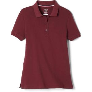 imageFrench Toast Girls Short Sleeve Stretch Pique Polo ShirtBurgundy
