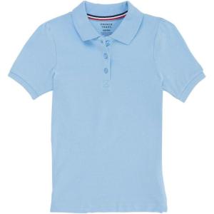imageFrench Toast Girls Short Sleeve Stretch Pique Polo ShirtLight Blue