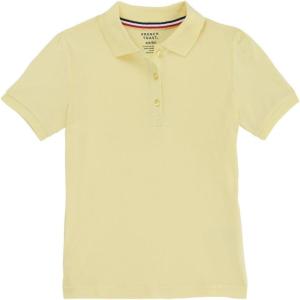 imageFrench Toast Girls Short Sleeve Stretch Pique Polo ShirtYellow