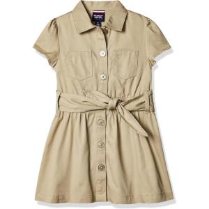imageFrench Toast Girls Twill Safari ShirtdressKhaki Beige