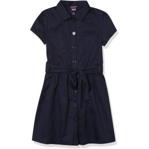 imageFrench Toast Girls Twill Safari ShirtdressNavy Blue