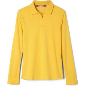 imageFrench Toast Girls Uniform Long Sleeve Polo with Picot Collar Standard ampamp PlusGold