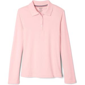 imageFrench Toast Girls Uniform Long Sleeve Polo with Picot Collar Standard ampamp PlusPink