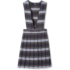 imageFrench Toast Girls VNeck JumperBlue  Gold Plaid