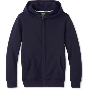 imageFrench Toast Kids Adaptive Long Sleeve Fleece Hoodie with Flat Seams and Hidden Hook and Loop ClosureNavy New