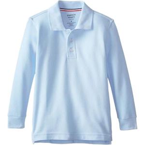 imageFrench Toast Pique Polo School Uniform Shirt with Long Sleeves for Boys and GirlsBlue