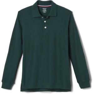 imageFrench Toast Pique Polo School Uniform Shirt with Long Sleeves for Boys and GirlsHunter Green