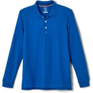 imageFrench Toast Pique Polo School Uniform Shirt with Long Sleeves for Boys and GirlsRoyal