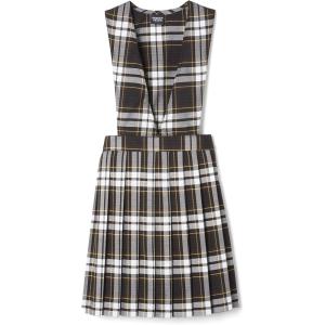 imageFrench Toast girls Vneck JumperBrown Plaid