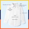 imageFrench Toast Boys Expandable Collar Button Down Dress Shirt with Long Sleeves Standard ampamp HuskyLight Blue
