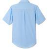 imageFrench Toast Boys Short Sleeve Classic Poplin Dress Shirt Standard ampamp HuskyLight BlueWhite Gingham