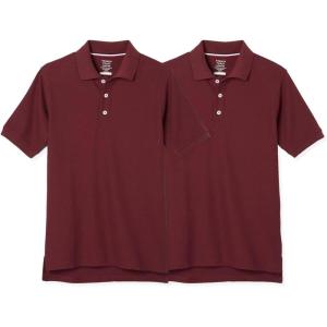imageFrench Toast Boys 2Pack Short Sleeve Pique Polo ShirtBurgundy