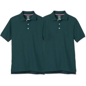 imageFrench Toast Boys 2Pack Short Sleeve Pique Polo ShirtHunter Green