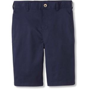 imageFrench Toast Boys Adjustable Waist Stretch Flat Front Shorts Standard ampamp Husky for School UniformNavy