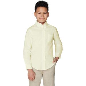 imageFrench Toast Boys Long Sleeve Oxford Shirt Standard ampamp HuskyYellow