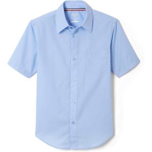imageFrench Toast Boys Short Sleeve Classic Poplin Dress Shirt Standard ampamp HuskyLight Blue