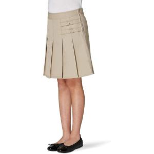 imageFrench Toast Girls TwoTab Pleated Scooter SkirtKhaki
