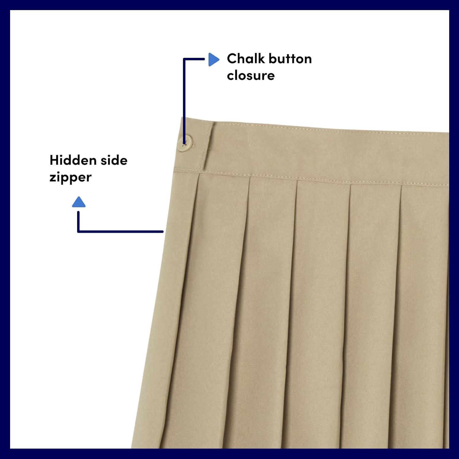 imageFrench Toast Girls Pleated SkirtKhaki