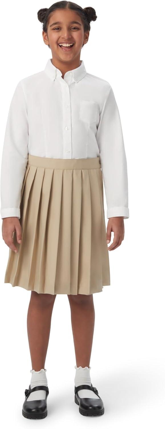 imageFrench Toast Girls Pleated SkirtKhaki