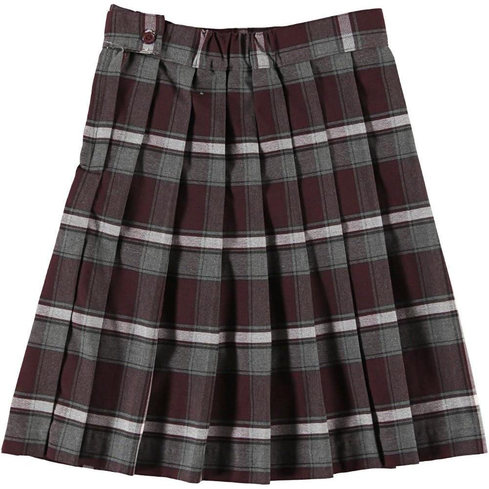 imageFrench Toast Girls Plaid Pleated SkirtBurgundyGrayWhite Plaid 91