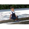 imageFrench Toast Girls Pleat 2fer DressNavy