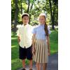 imageFrench Toast Girls Pleated SkirtKhaki