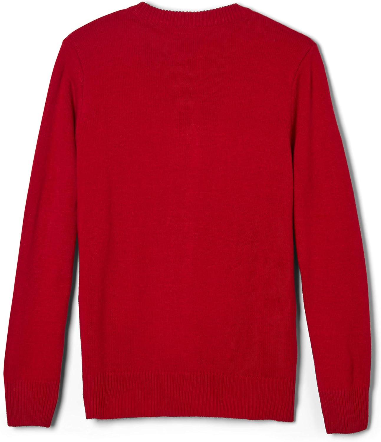 imageFrench Toast Girls AntiPill Crew Neck Cardigan SweaterRed