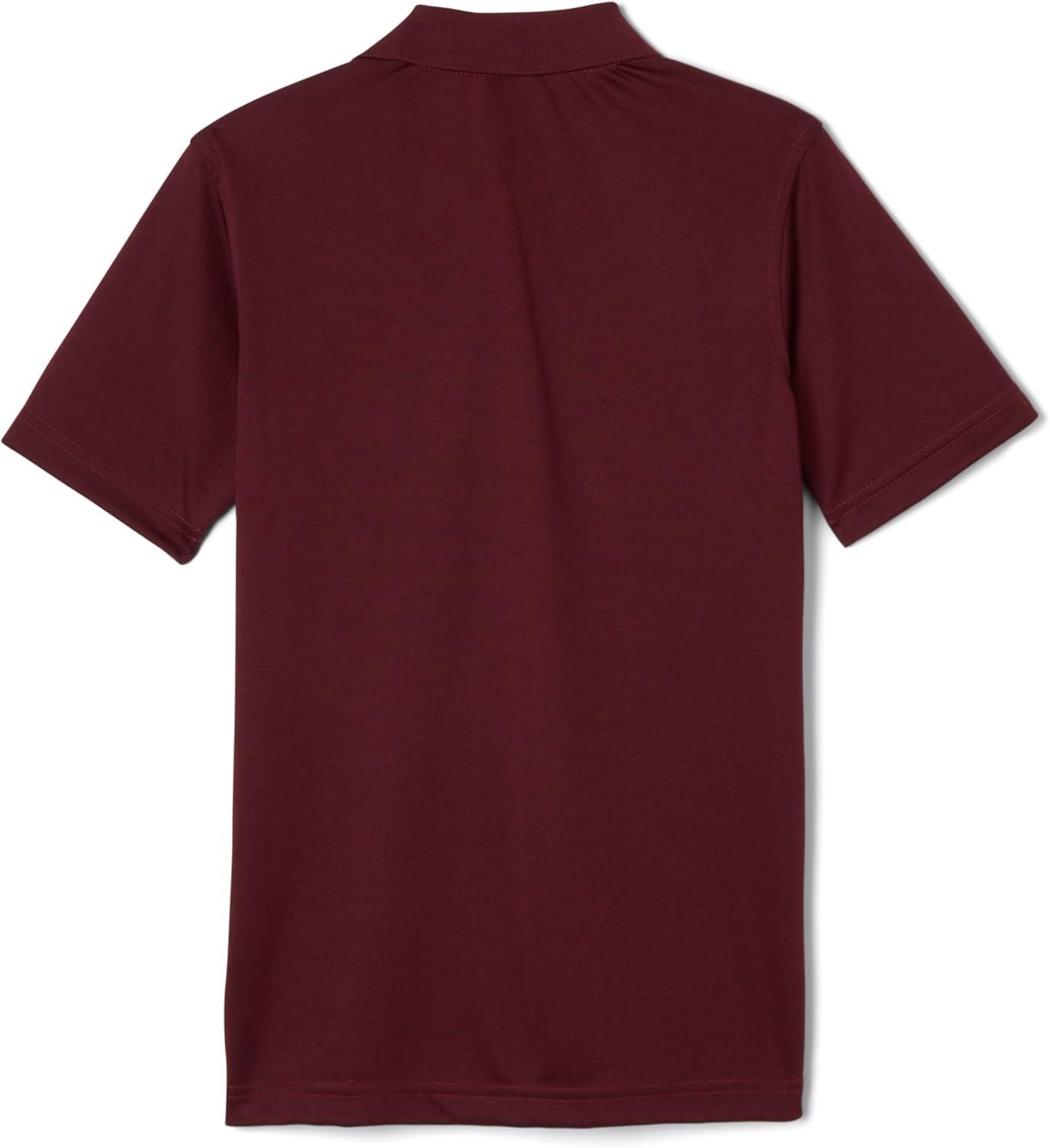 imageFrench Toast Kids Moisture Wicking Performance Sport Polo Short Sleeve ShirtBurgundy