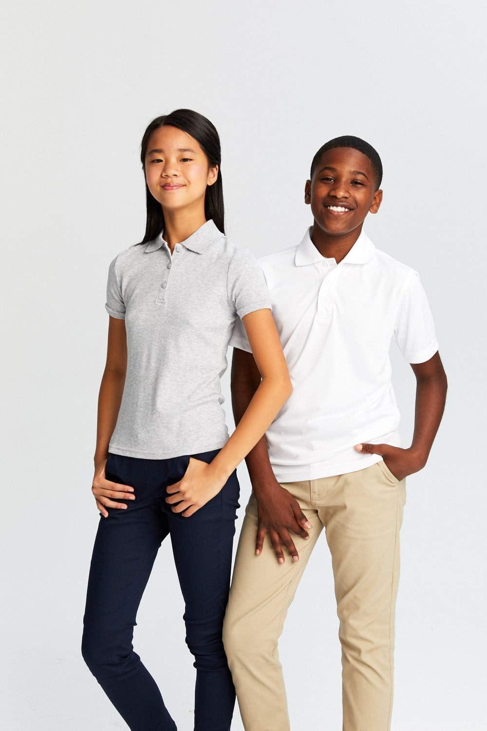 imageFrench Toast Kids Moisture Wicking Performance Sport Polo Short Sleeve ShirtWhite