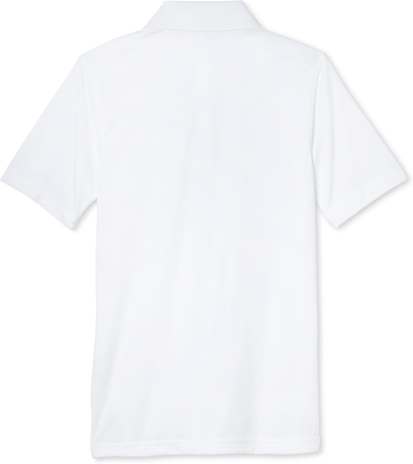 imageFrench Toast Moisture Wicking Performance Sport Polo Short Sleeve ShirtWhite
