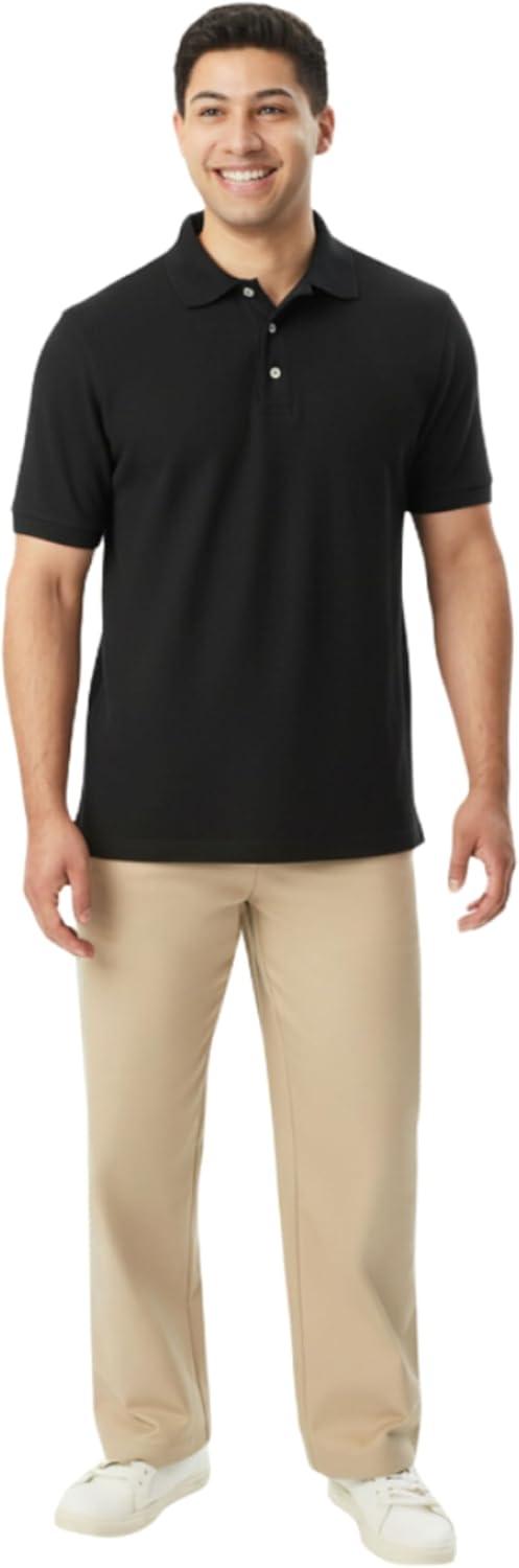 imageFrench Toast Short Sleeve Pique Polo TShirtBlack