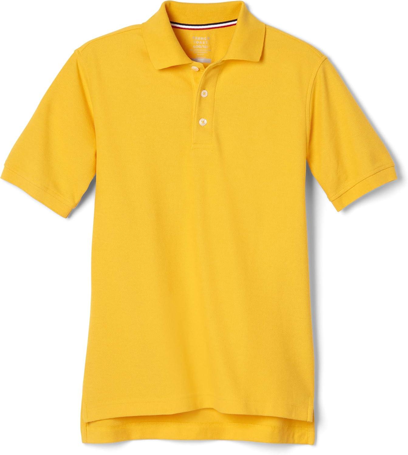 imageFrench Toast Short Sleeve Pique Polo TShirtGold