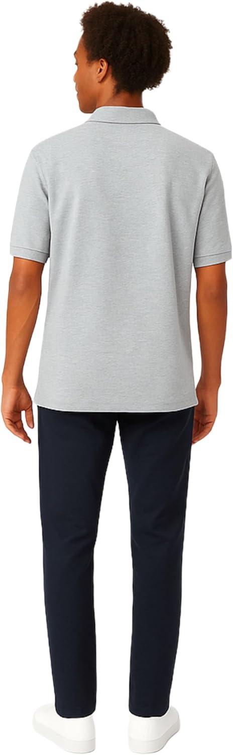 imageFrench Toast Short Sleeve Pique Polo TShirtHeather Gray