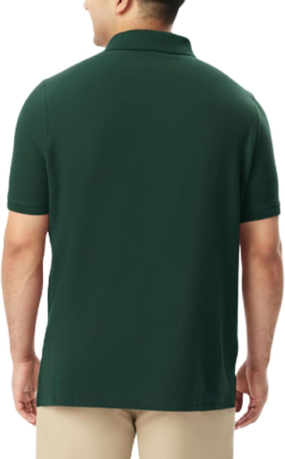 imageFrench Toast Short Sleeve Pique Polo TShirtHunter Green