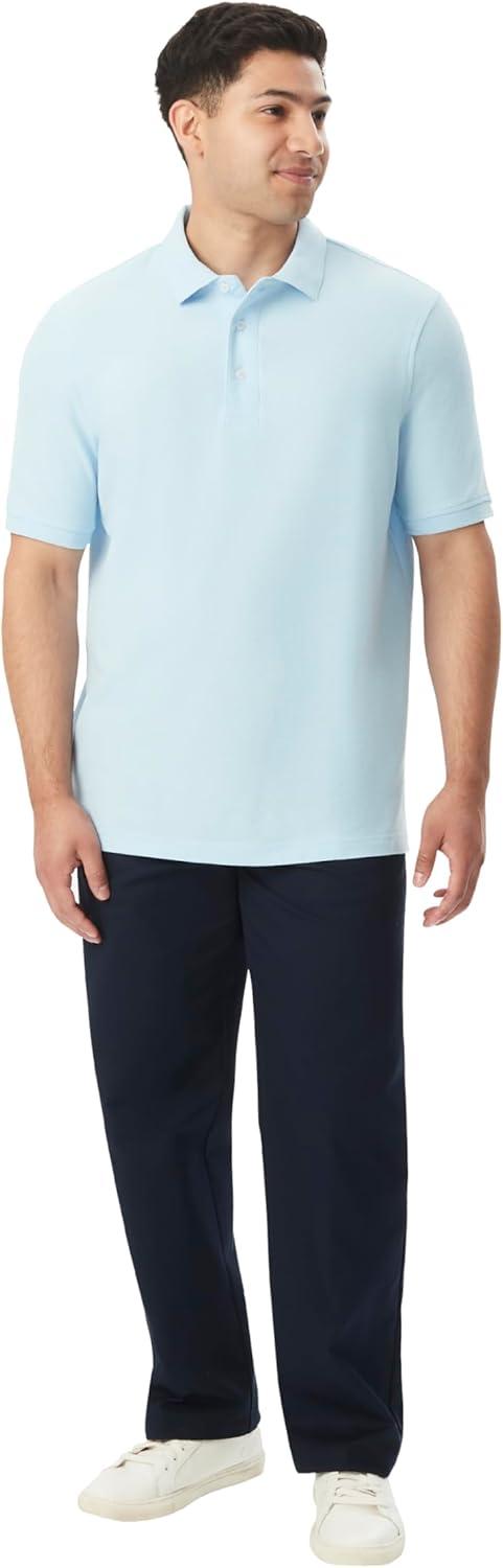 imageFrench Toast Short Sleeve Pique Polo TShirtLight Blue