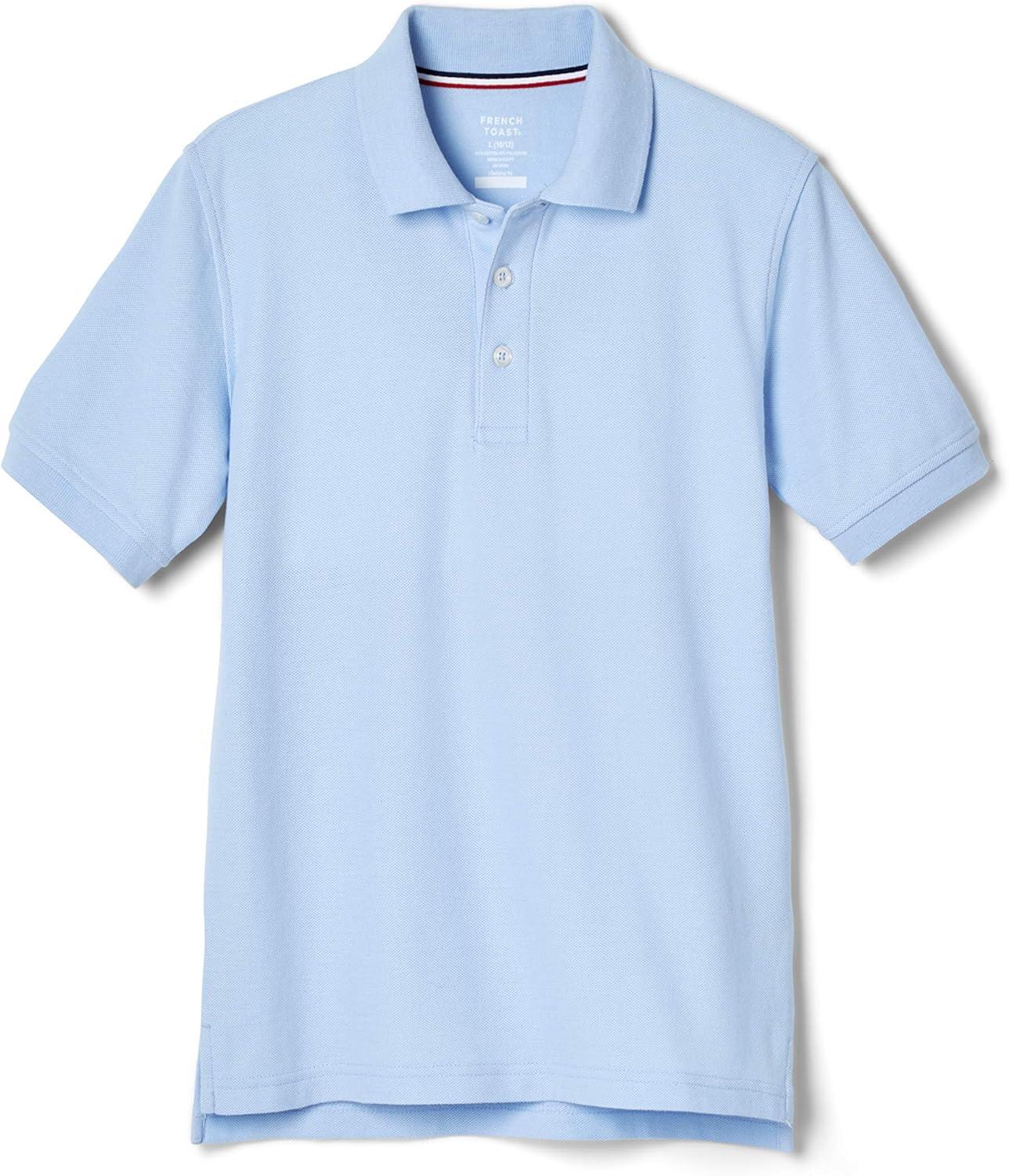 imageFrench Toast Short Sleeve Pique Polo TShirtLight Blue