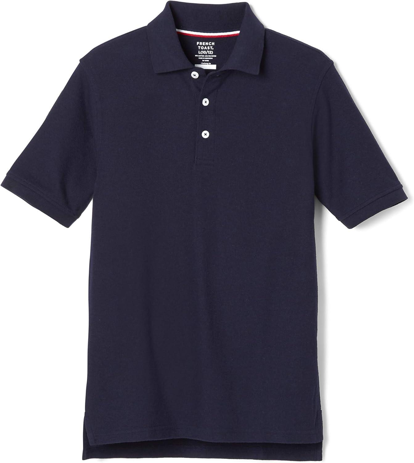 imageFrench Toast Short Sleeve Pique Polo TShirtNavy