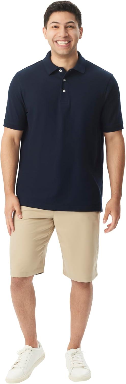 imageFrench Toast Short Sleeve Pique Polo TShirtNavy