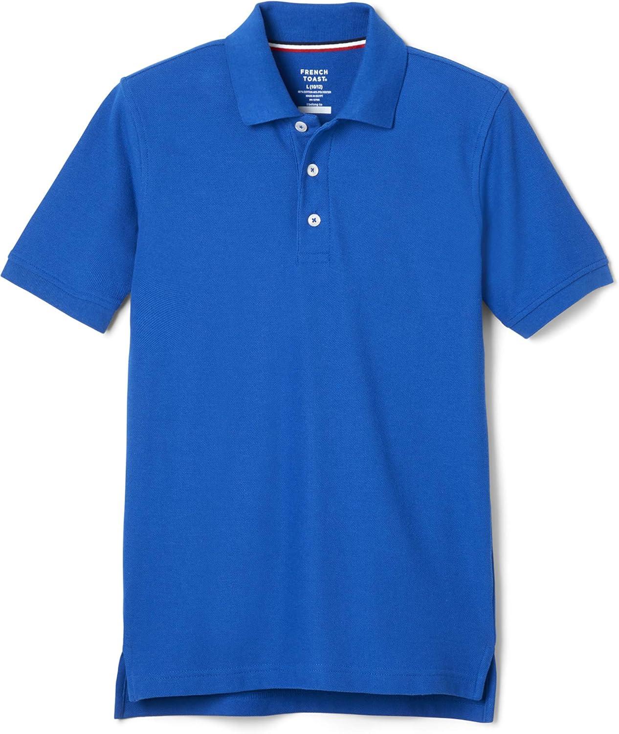 imageFrench Toast Short Sleeve Pique Polo TShirtRoyal