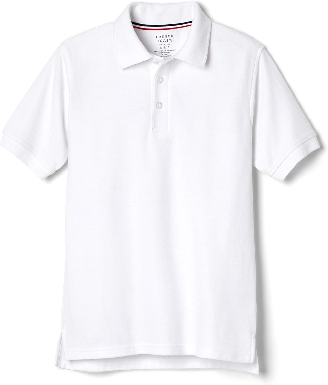 imageFrench Toast Short Sleeve Pique Polo TShirtWhite