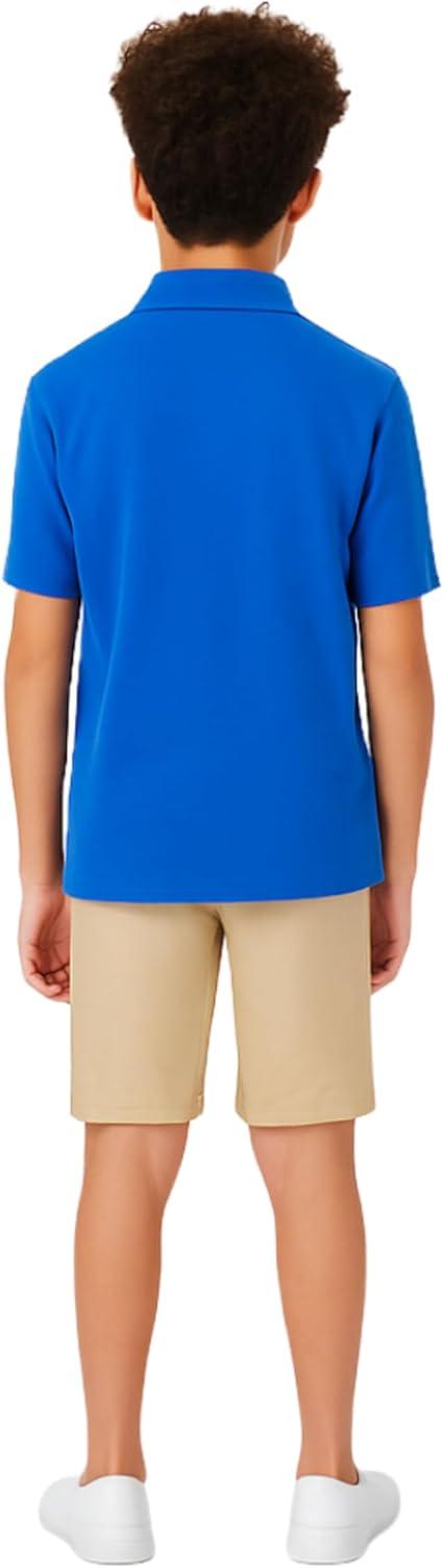 imageFrench Toast Unisex Kids Short Sleeve Pique Polo Uniform Shirt Standard ampamp HuskyRoyal