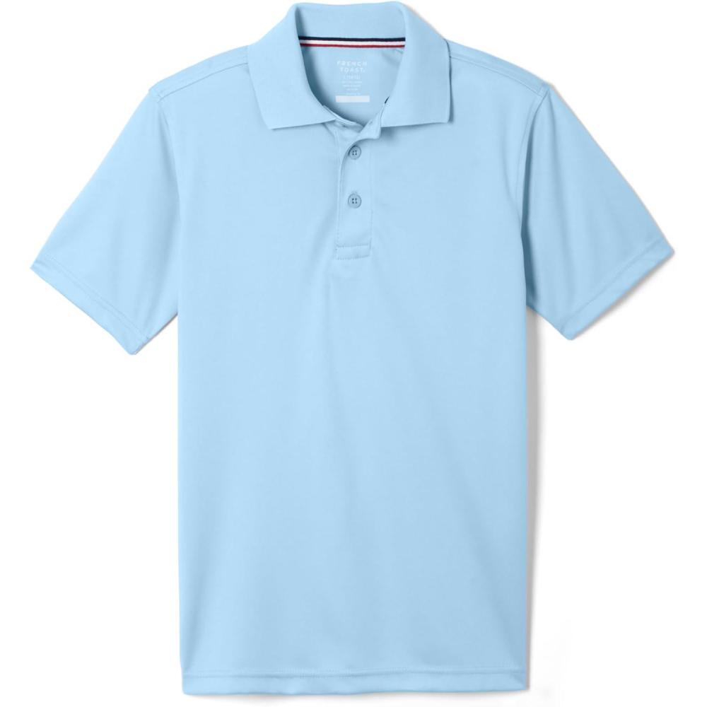imageFrench Toast Kids Moisture Wicking Performance Sport Polo Short Sleeve ShirtLight Blue