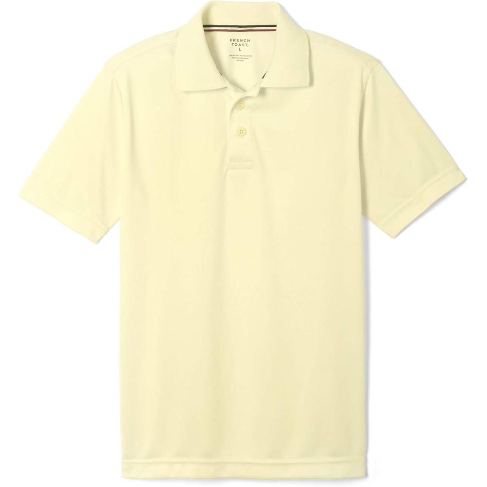 imageFrench Toast Kids Moisture Wicking Performance Sport Polo Short Sleeve ShirtYellow
