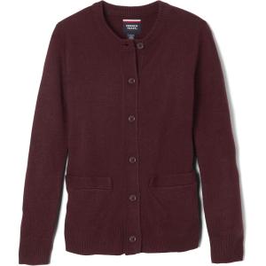 imageFrench Toast Girls AntiPill Crew Neck Cardigan SweaterBurgundy