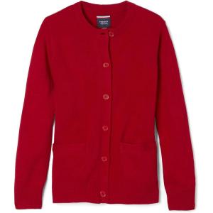 imageFrench Toast Girls AntiPill Crew Neck Cardigan SweaterRed