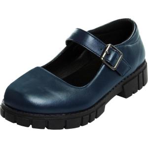 imageFrench Toast Girls Round Toe Ankle Strap Maryjane School Shoes  Mary Jane Chunky Platform Oxford Dress Shoe Pumps  BlackNavyBrown Size 125 Little KidBig KidNavy
