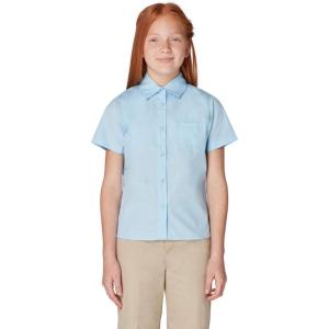imageFrench Toast Girls Short Sleeve Pocket ShirtLight Blue